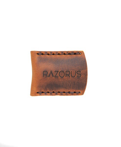 Safety Razor Head Leather Sheath - Thumbnail