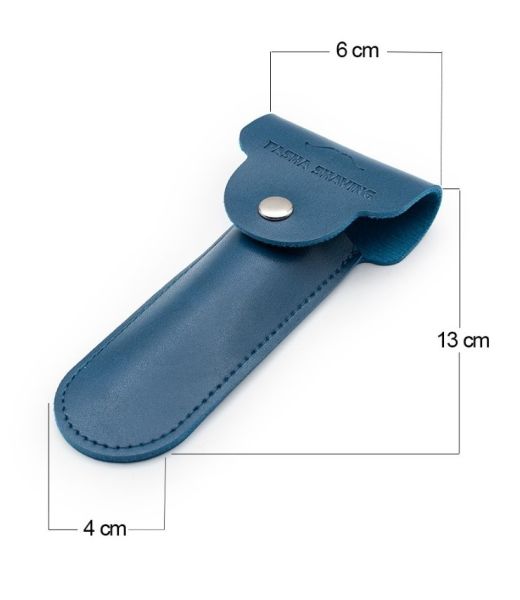 Safety Razor Head Sheath, Blue, Synthetic