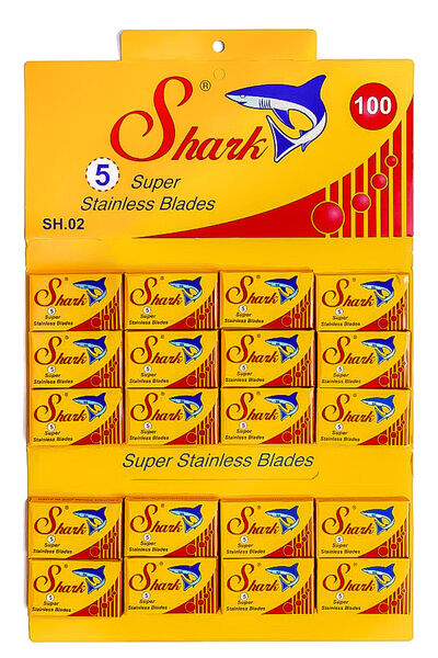 Shark Super Stainless Razor Blades, 100pcs