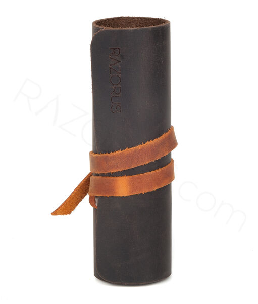 Shaving Brush Leather Roll