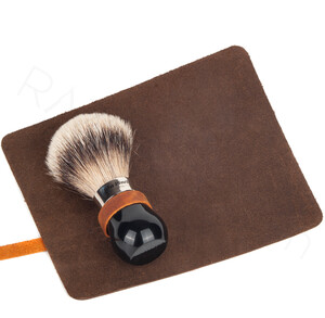 Shaving Brush Leather Roll - Thumbnail