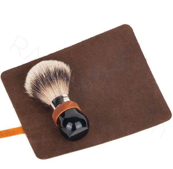 Shaving Brush Leather Roll