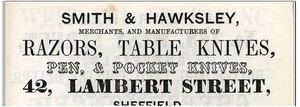 Smith & Hawksley Çelik Ustura, Boynuz Saplı - Thumbnail