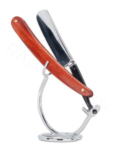 Solingen Straight Razor, Padauk Wood - Thumbnail