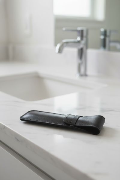 Straight Razor Sheath, Black, Synthetic