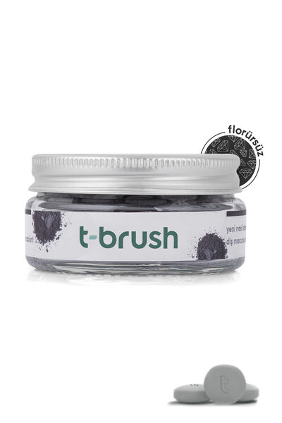 T-Brush Toothpaste Tablet, Activated Charcoal (Fluoride Free)