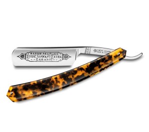 Thiers Issard - Thiers Issard 1196 Evide Sonnant Extra Straight Razor 6/8, Tortoise Shell Imitation