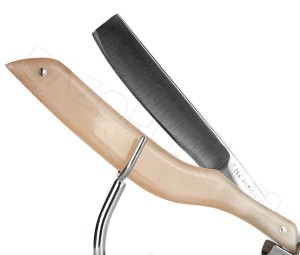 Thomas Radley Cadman & Sons Bengall Straight Razor, Ram’s Horn - Thumbnail