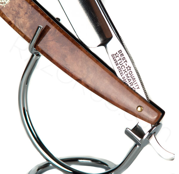 Tuckmantel & Martin Tuckmar 196 Straight Razor, Arbutus Burlwood