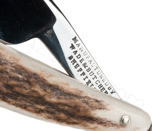 Wade & Butcher Çelik Ustura, Geyik Boynuzu Saplı - Thumbnail