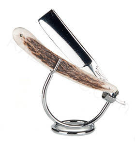 Wade & Butcher Straight Razor, Deer Antler - Thumbnail