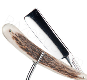 Wade & Butcher Straight Razor, Deer Antler - Thumbnail