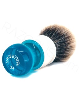 Yaqi Aqua High Mountain Two Band Badger Shaving Brush - Thumbnail