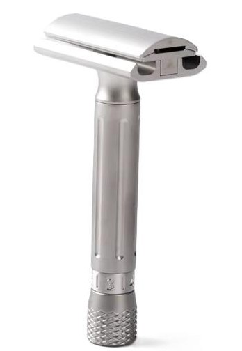 Yaqi Avanti Stainless Steel Adjustable Double Edge Safety Razor, Matte