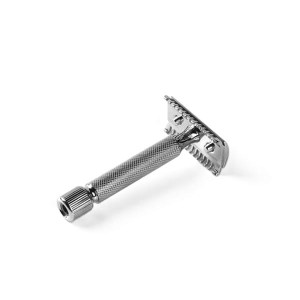 Yaqi Baenziger Stainless Steel Double Edge Safety Razor, Open Comb - Thumbnail