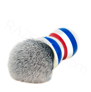 Yaqi Barber Pole Synthetic Shaving Brush - Thumbnail