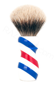 Yaqi Barber Pole Two Band Badger Shaving Brush - Thumbnail