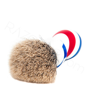 Yaqi Barber Pole Two Band Badger Shaving Brush - Thumbnail