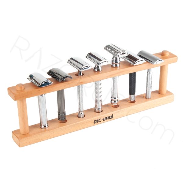 YAQi Beech Wood Razor Holder For Safety Razors