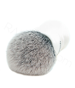 Yaqi Big White Tuxedo Synthetic Shaving Brush - Thumbnail