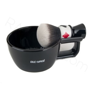 Yaqi Black Ceramic Shaving Bowl - Thumbnail