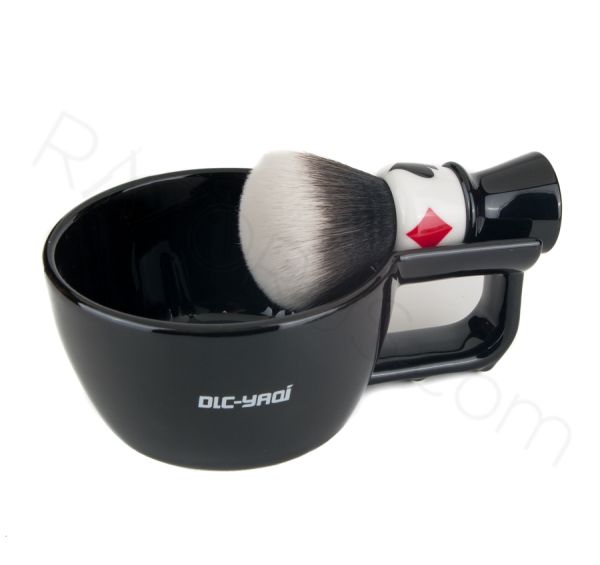 Yaqi Black Ceramic Shaving Bowl