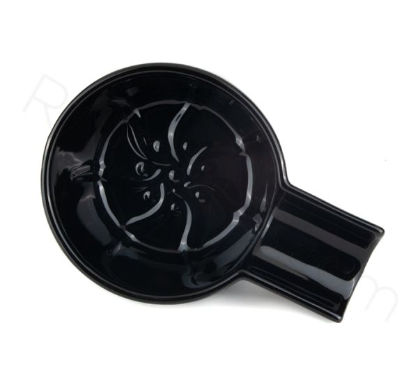 Yaqi Black Ceramic Shaving Bowl