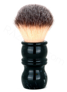Yaqi Black Marble Classic Synthetic Shaving Brush - Thumbnail
