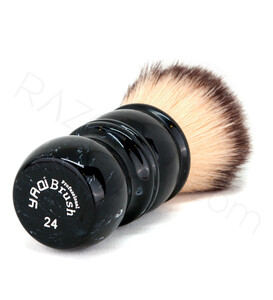 Yaqi Black Marble Classic Synthetic Shaving Brush - Thumbnail