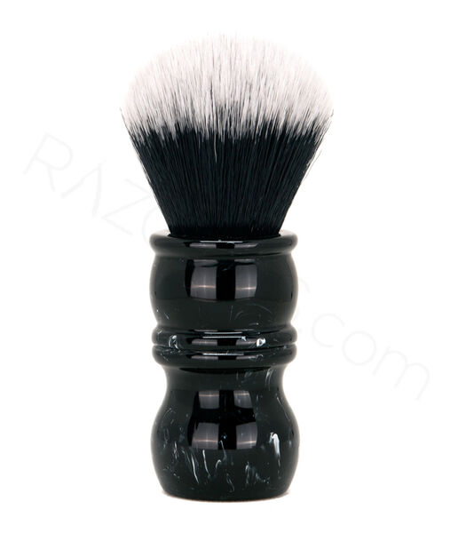 Yaqi Black Marble Tuxedo Synthetic Shaving Brush