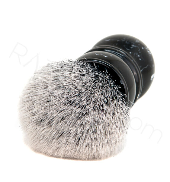 Yaqi Black Marble Tuxedo Synthetic Shaving Brush