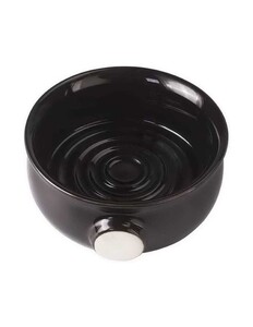 Yaqi Ceramic Shaving Bowl, Black - Thumbnail