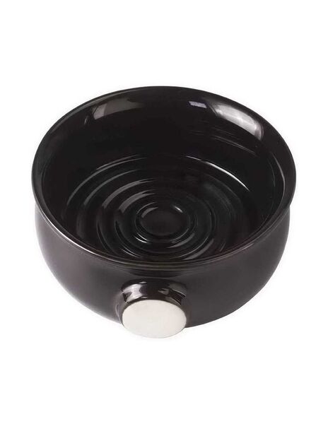 Yaqi Ceramic Shaving Bowl, Black