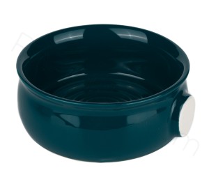 Yaqi Ceramic Shaving Bowl, Dark Blue - Thumbnail