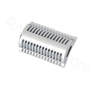 Yaqi DE Safety Razor Head, Mellon Open Comb, Chrome - Thumbnail