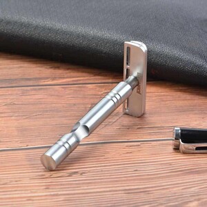 Yaqi Excalibur SE Safety Razor, Matte Chrome - Thumbnail