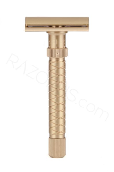 Yaqi Final Cut V2 Adjustable Double Edge Safety Razor, Brass