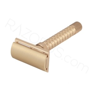 Yaqi Final Cut V2 Adjustable Double Edge Safety Razor, Brass - Thumbnail