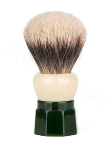 Yaqi Green Obsidian Two Band Badger Shaving Brush - 1