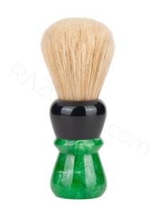 Yaqi Green Viper Boar Bristle Shaving Brush - Thumbnail