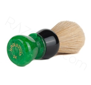 Yaqi Green Viper Boar Bristle Shaving Brush - Thumbnail