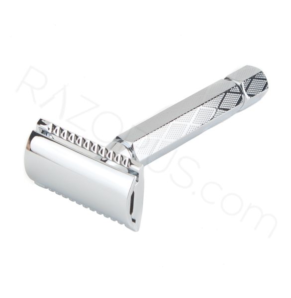 Yaqi Hexahedral Double Edge Safety Razor, Chrome