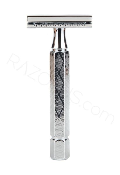 Yaqi Hexahedral Double Edge Safety Razor, Chrome