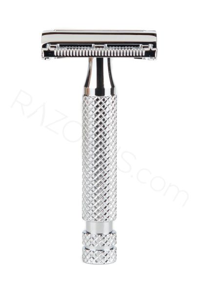 Yaqi Monarch Double Edge Safety Razor, Chrome