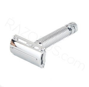 Yaqi Monarch Double Edge Safety Razor, Chrome - Thumbnail