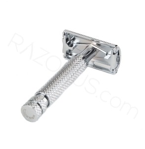 Yaqi Monarch Double Edge Safety Razor, Chrome - Thumbnail