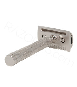 Yaqi Quo Flipside Double Edge Safety Razor, Nikel - Thumbnail