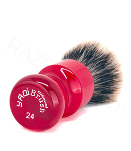 Yaqi Ruby Two Band Badger Shaving Brush - Thumbnail