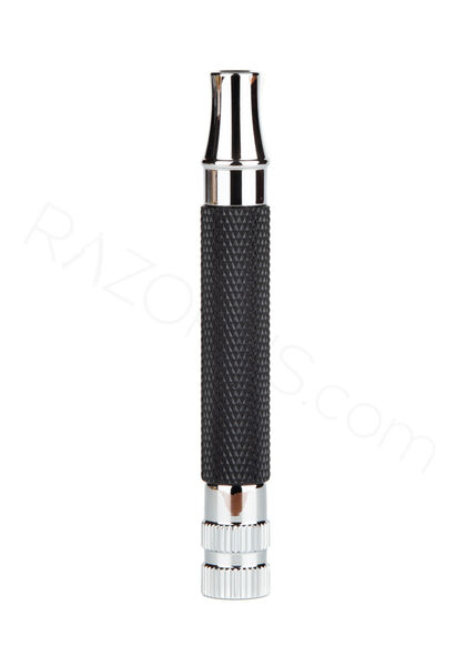 Yaqi Safety Razor Handle, Chrome & Black