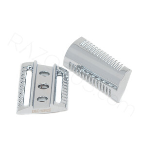 Yaqi Slant Bar Double Edge Safety Razor Head, Chrome - Thumbnail